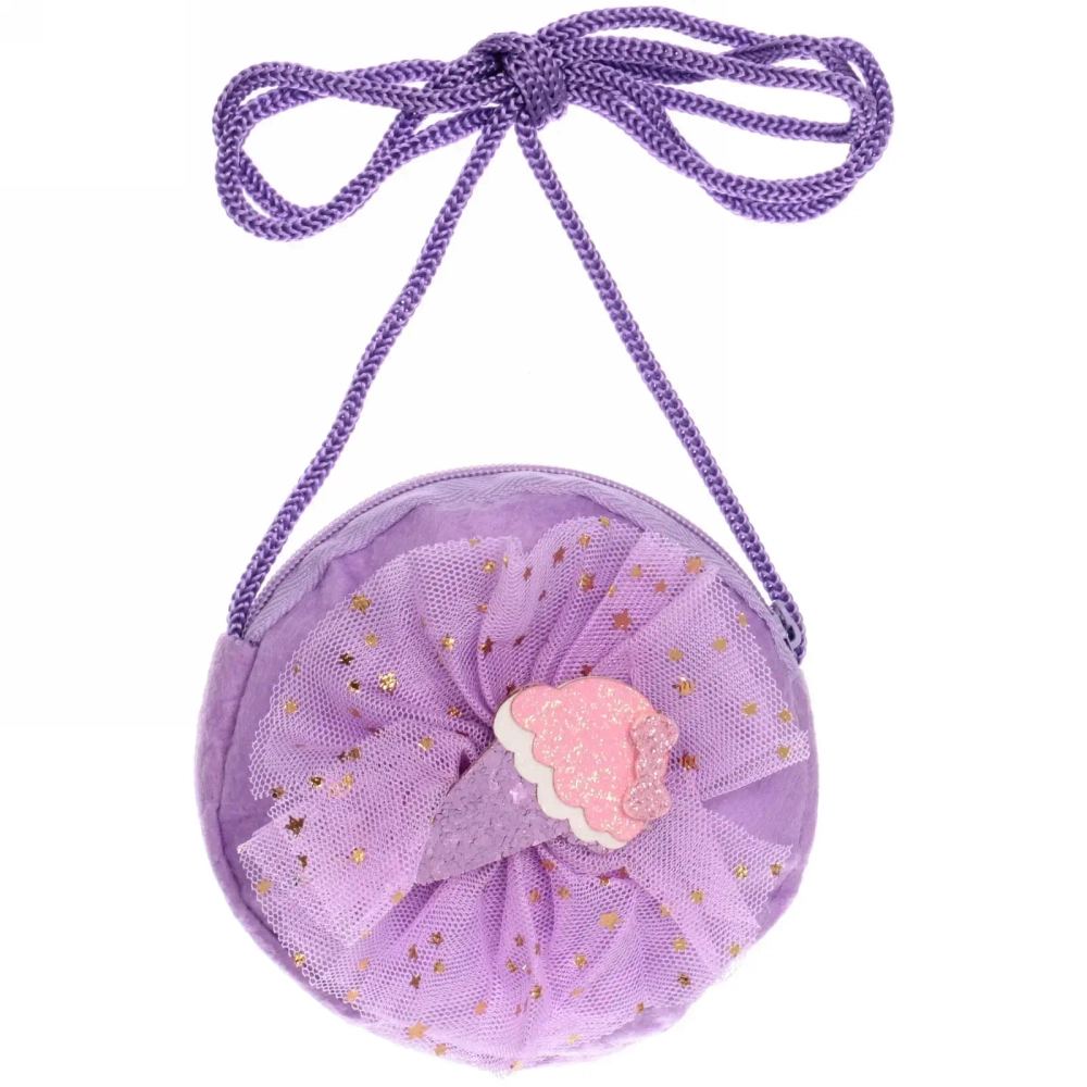 Сумочка детская «Little Fairy - Мороженое», цвет розовый, малиновый, сиреневый, 9см