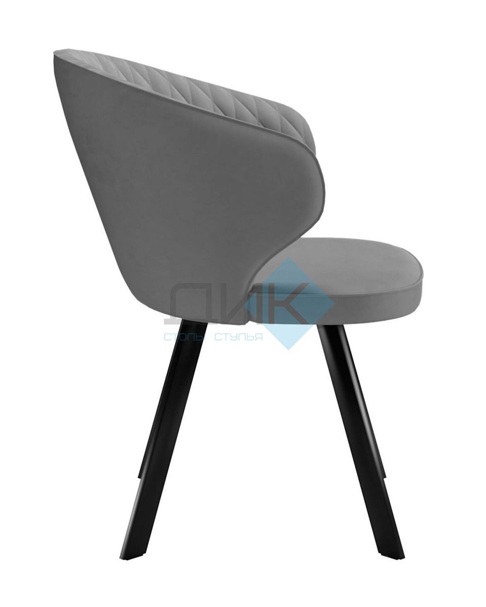 Стул DikLine 249 поворотный опоры чёрные