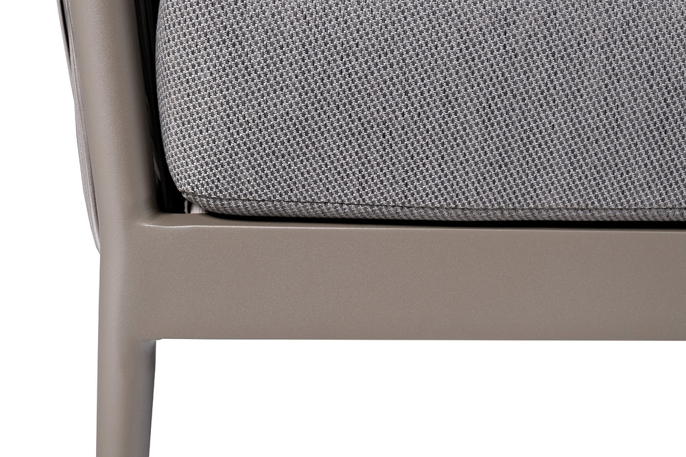 Диван двухместный уличный 75x190x81см Garda Decor Муза серый