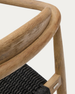 Кресло Glynis натуральный, черный