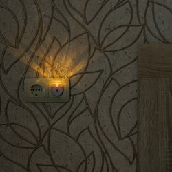 DTL-315 Цветок-White-Sensor Светильник-ночник. С фотосенсором день-ночь. Белый. ТМ Uniel