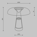Настольный светильник Maytoni MOD484TL-L8BK