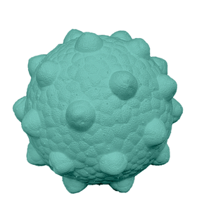 Mr.Kranch Игрушка для собак Мяч с шипами 8см неоновая голубая (34001)