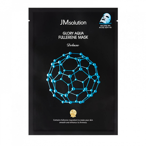 [JM Solution] Aqua Fullerene Mask - Маска для лица с фуллереном и пептидами для гладкости кожи