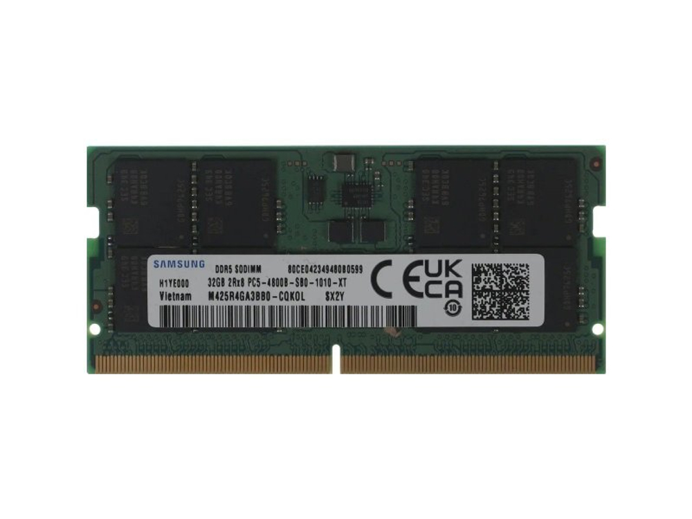Оперативная память Samsung M425R4GA3BB0-CQK, DDR5 1х 32ГБ 4800 МГц, SODIMM, OEM