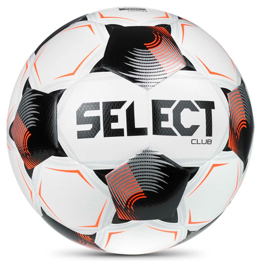 Мяч футб. SELECT Club DB V26, 0864171012, р.4, FIFA Basic, 32п, ТПУ, термо+маш.сш, бело-черно-оранж