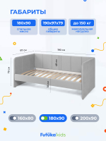 Диван - кровать 180х90 см Stitch ткань Микровелюр