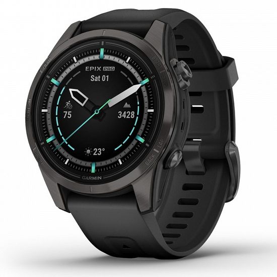 Garmin EPIX-2 Pro 42 Sapphire Carbon Grey/Black Band (010-02802-15)