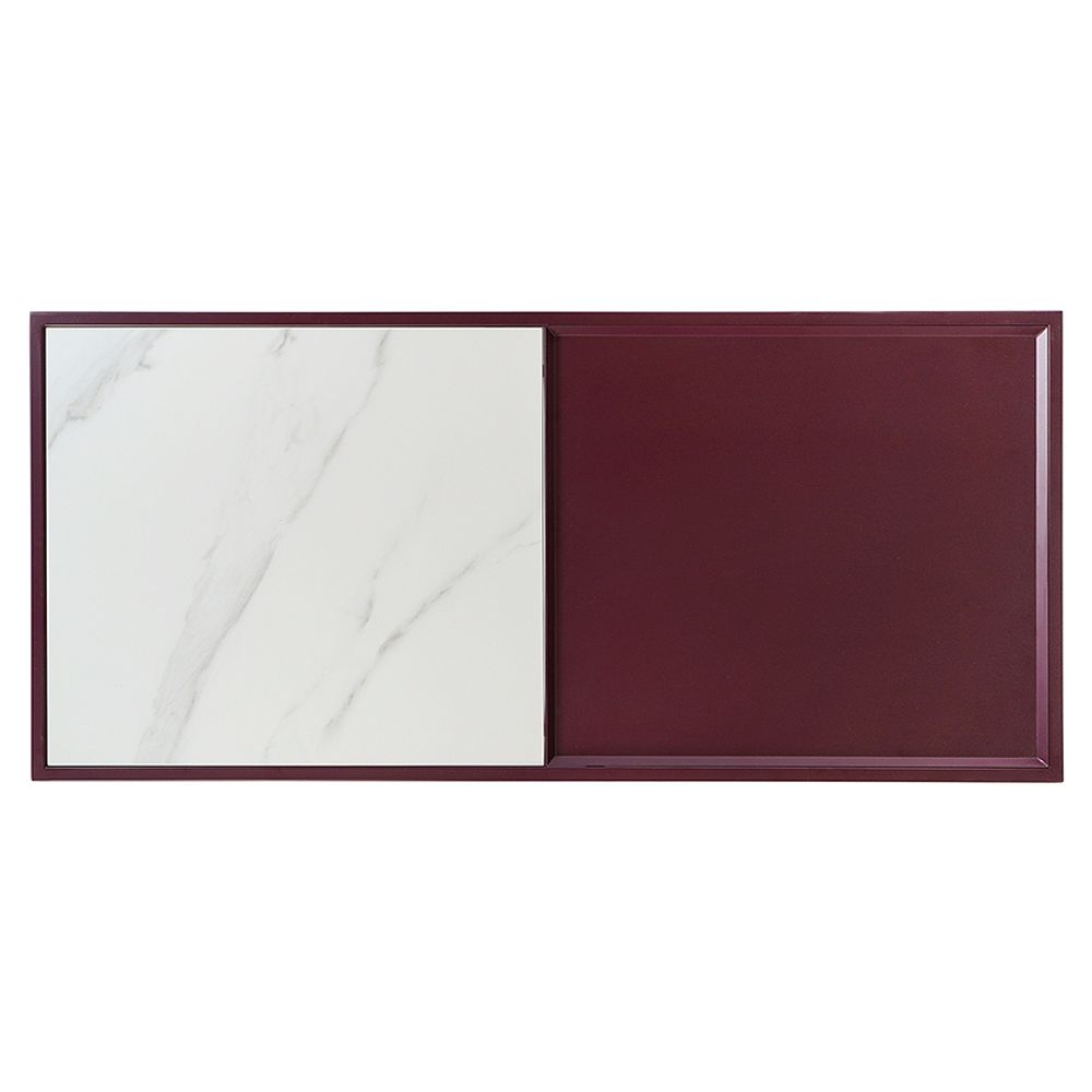 Столик журнальный Mayen, 110х50 см, белый/сливовый