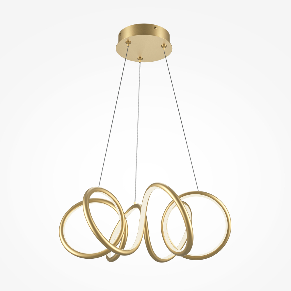 Подвесная светодиодная люстра Maytoni Curve MOD241PL-L60BSK