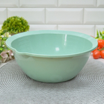 Миска 3л с носиком, бледно-оливковая