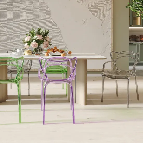 Стул Masters прозрачный сиреневый