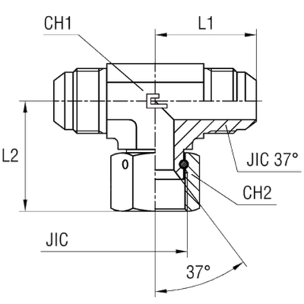 Соединение PNT JIC 1/2"