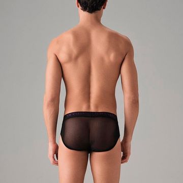 Мужские трусы брифы черные прозрачные Doreanse 1201
