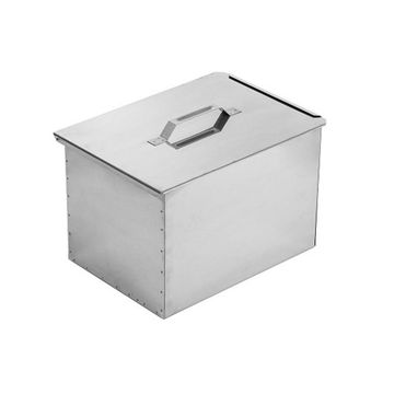 Коптильня двухъярусная Стандарт Высокий с поддоном для сбора жира 380x280x270 (нерж. сталь 0,8 мм)