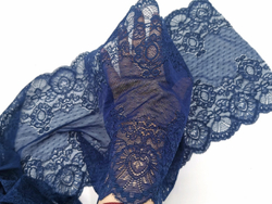 Эластичное кружево, ОПТ, 25 см, сапфир (Арт: EK-2632), м