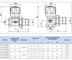 Клапан ручной регулирующий угловой 3/4 STOUT SVR 2102 000020