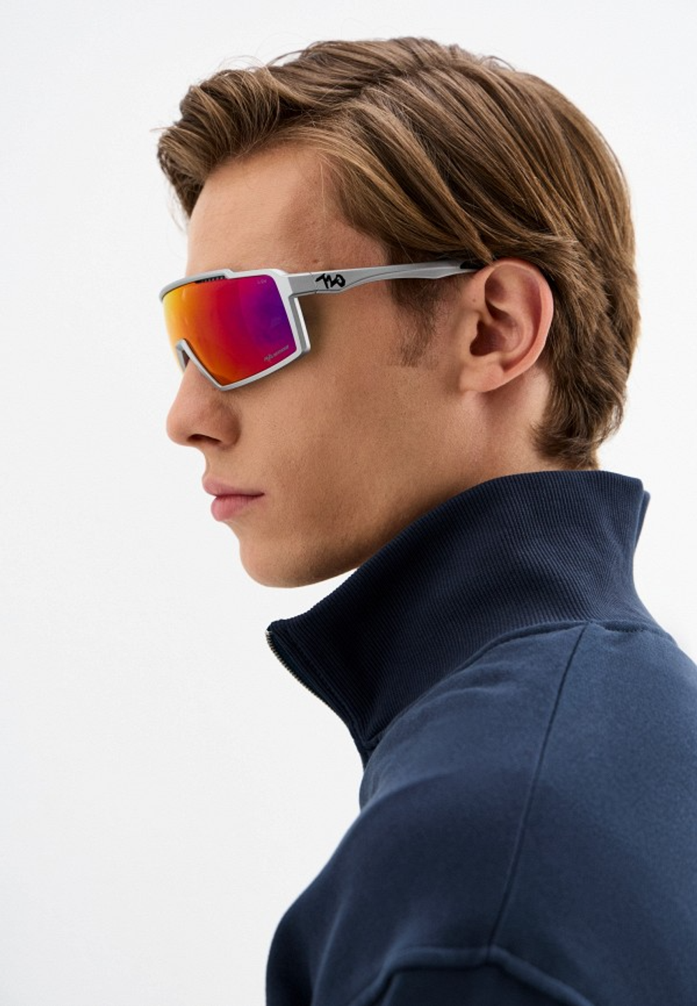 Спортивные очки 720armour A-Fei / Matte Silver / Red Lens
