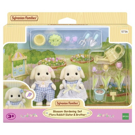 Sylvanian Families - Цветочный набор с фигурками зайчиков 5736 / артикул   5736  / GTIN 5054131057360