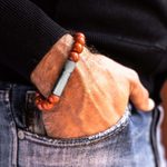 Браслет с пробойником для сигар RED JASPER 10mm