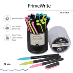 Ручка масляная 1,0 мм, синяя "PrimeWrite.Basic.Nero" (Bruno Visconti)