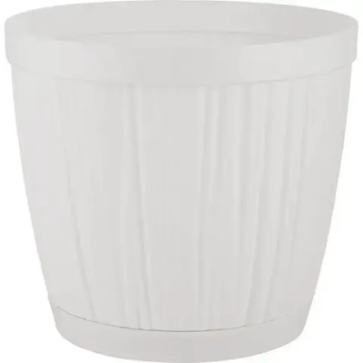 Горшок для цветов InGreen BARCELONA 9,6л, D270мм белый