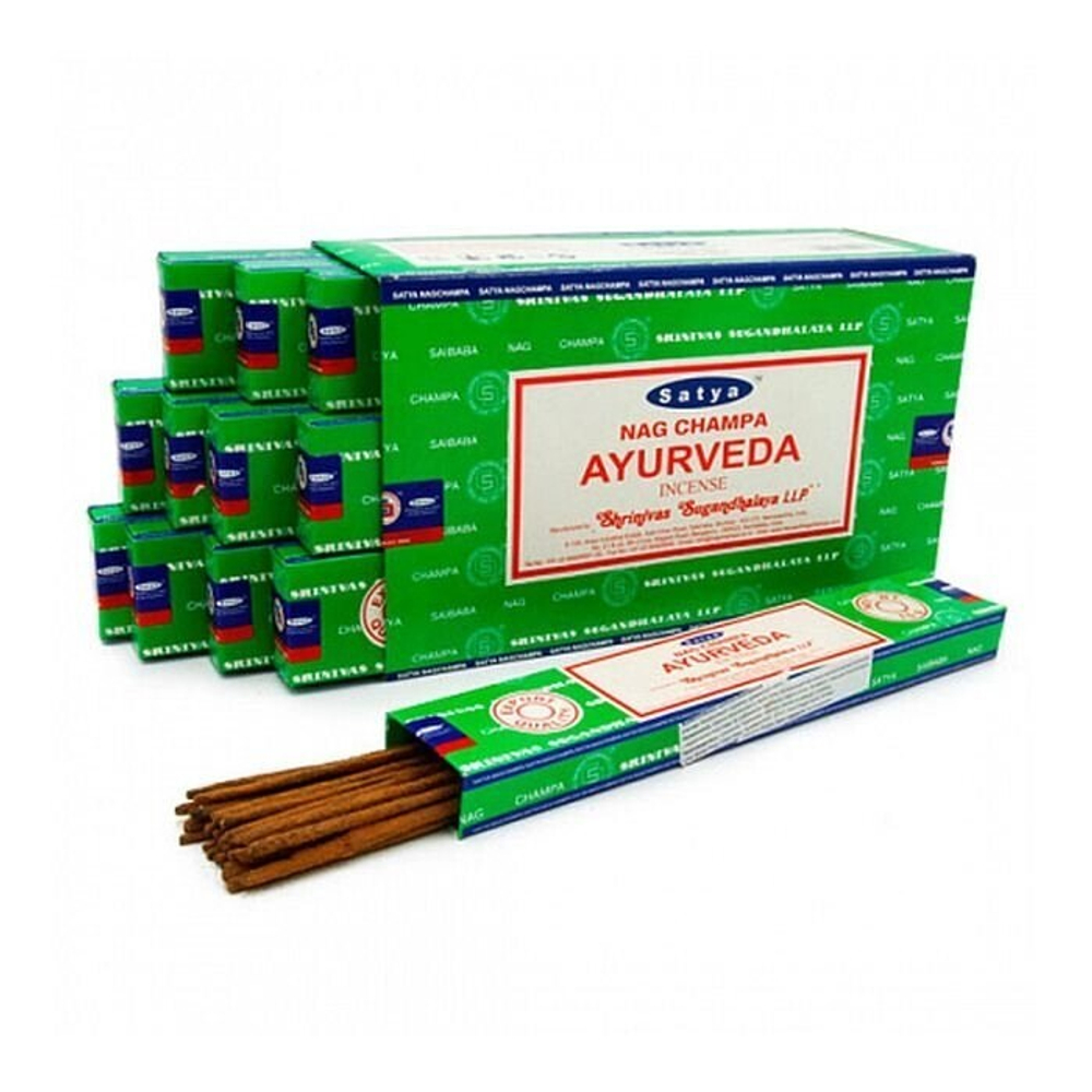 Благовония Satya 15gm Ayurveda Аюрведа 12 шт