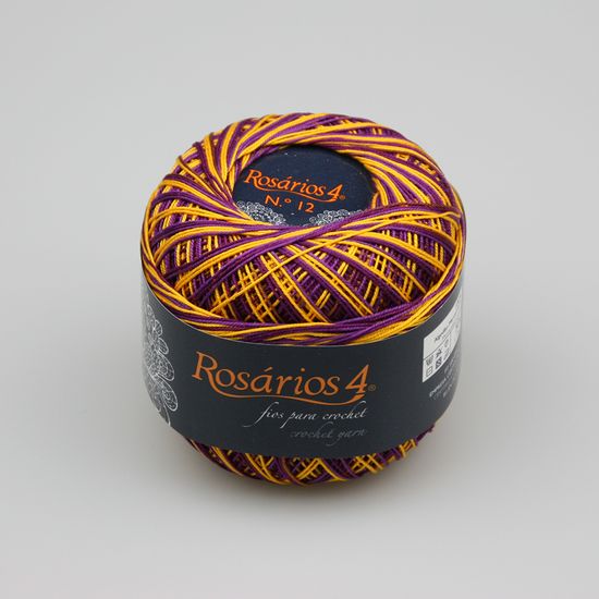 Пряжа ROSARIOS 4 Хлопок мерсеризованный принт № 12 (100% мерсеризованный хлопок)