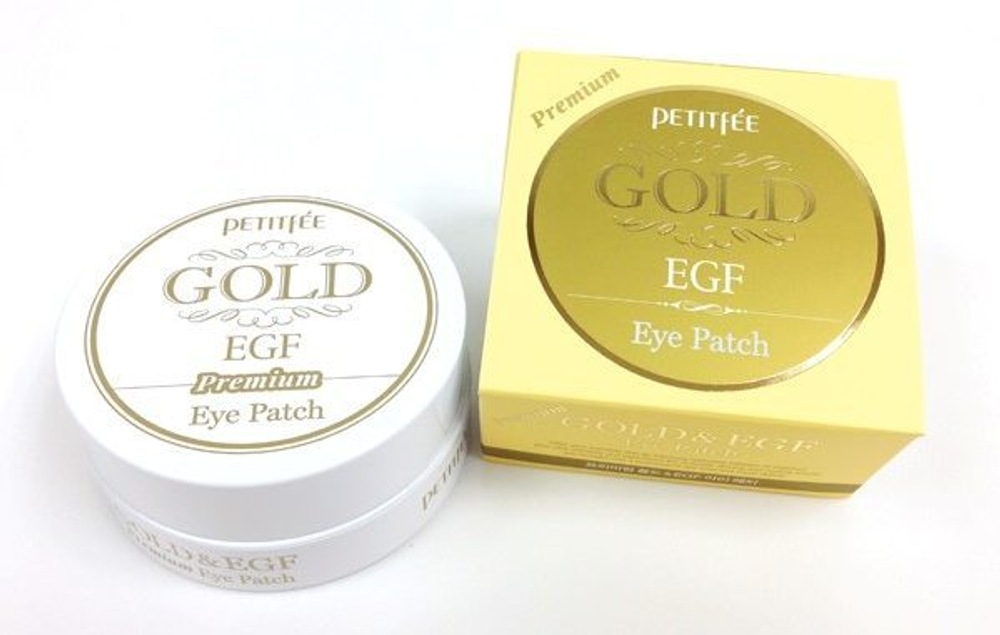 Petitfee Premium Gold & EGF Eye Patch патчи под глаза с частичками золота и фактором EGF против морщин