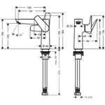 Смеситель для раковины Hansgrohe 71755000 Talis E