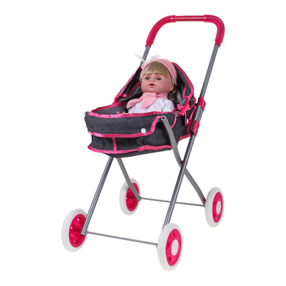 Коляска для куклы лежачая, пакет Y918D-8