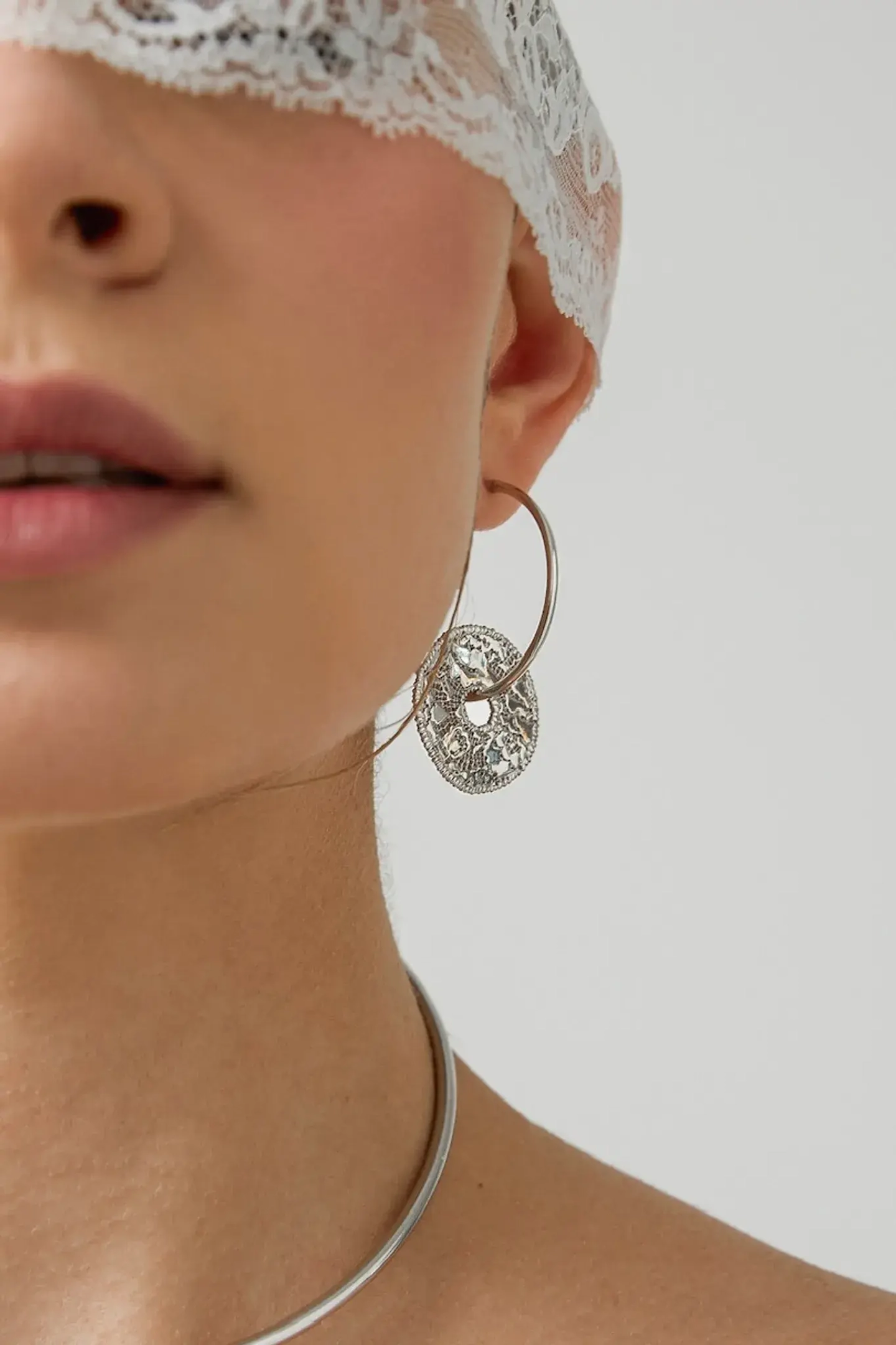 Подвеска Кружево круг