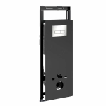 Инсталляция для унитаза WasserKraft Salm 27TLT.010.ME.BL.BN03 черная панель/кнопка никель
