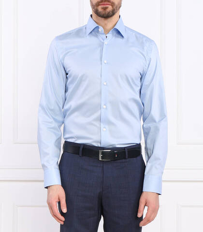 Рубашка H-HANK-kent-C3-214 BOSS BLACK - голубой(50490514)