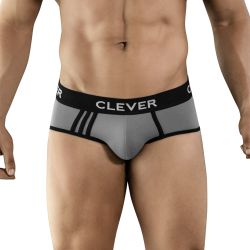 Мужские трусы брифы серые Clever CLEVER PIPING BRIEF 500112