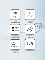 Душевой уголок Ravak Chrome CSKK4 80x80 3Q140100Z1 профиль Белый стекло Transparent