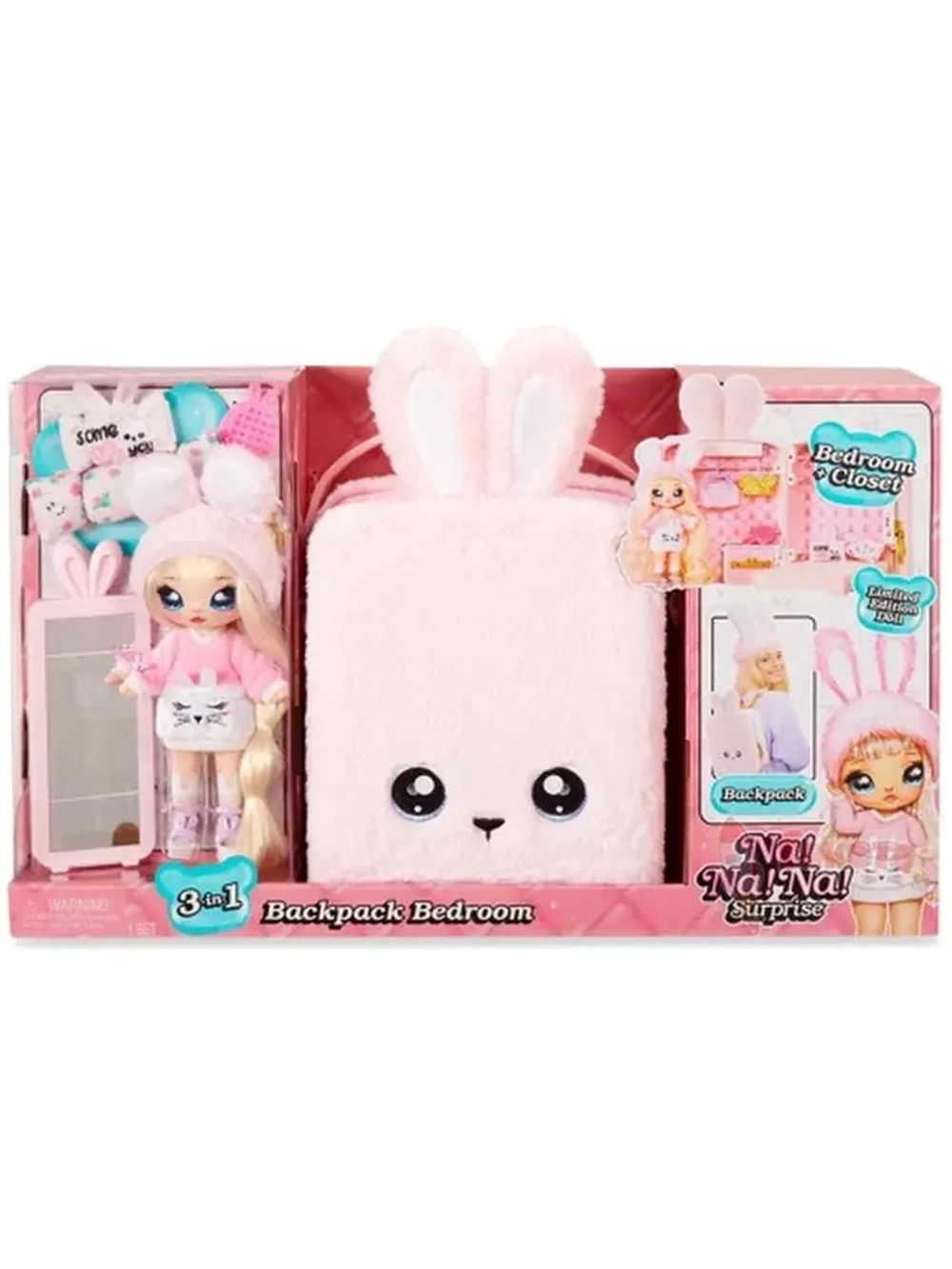 Рюкзак-спальня Na Na Na Backpack Bedroom Pink Bunny