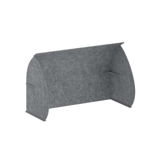 AcustiX Кабина настольная скругленная на стол L600 VE.KB2-138.6 Морская Галька 1380*600*1000