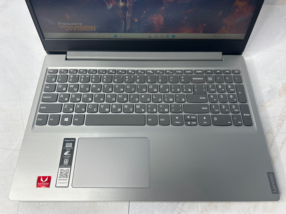 Ноутбук Lenovo ideapad S145-15API. Конфигурация: AMD Ryzen 3 3200U 2.6 ГГц/8ГБ/SSD 512 ГБ/AMD Radeon Vega 3/Windows 11 Домашняя/15.6 "/1920х1080