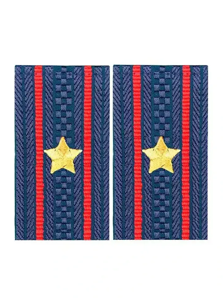 Фальшпогоны Полиция нового образца жаккардового плетения майор