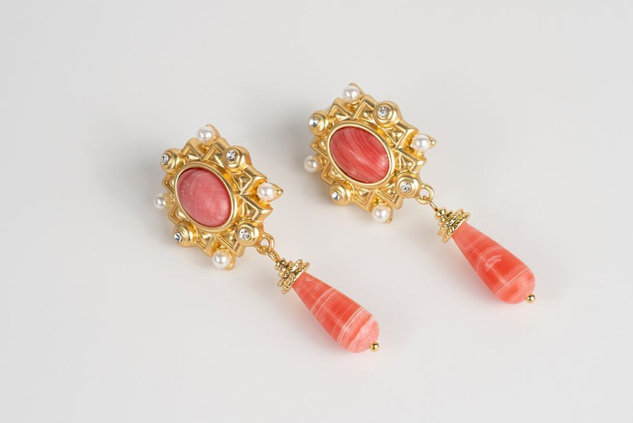 Винтажные серьги-пусеты Monet в стиле ампир