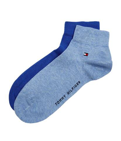 носки 2-pack quarter Tommy Hilfiger - голубой(342025001)
