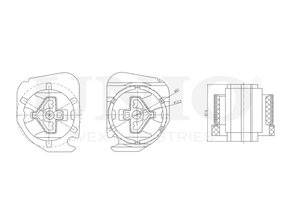 Опора двигателя передняя UNIO RMP-15023