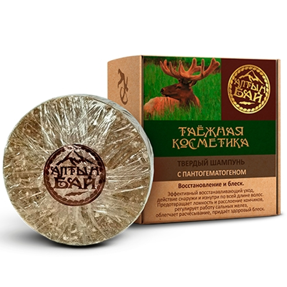 Твердый шампунь С пантогематогеном