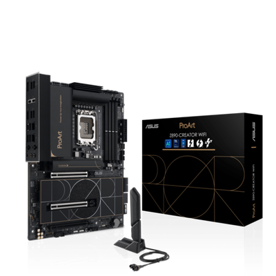 Материнская плата ASUS PROART Z890-CREATOR WIFI LGA1851 4xDDR5 4xSATA 5xM.2 1xHDMI 1xDP WiFi ATX