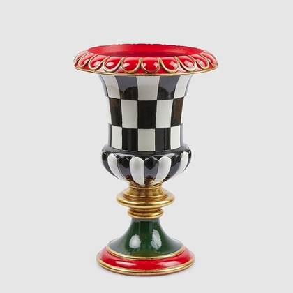 Ваза на ножке в клетку 41 см