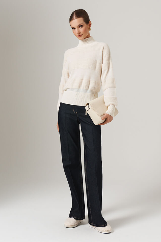 23114 Джемпер женский (молочно-бежевый)