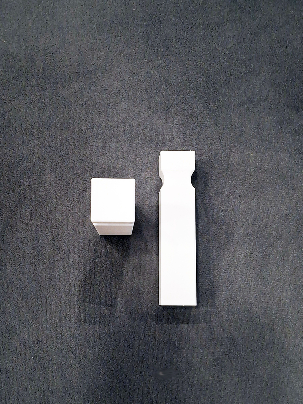 Соединитель для плинтуса, столбик пластиковый 90*18*18мм - (6 шт.)