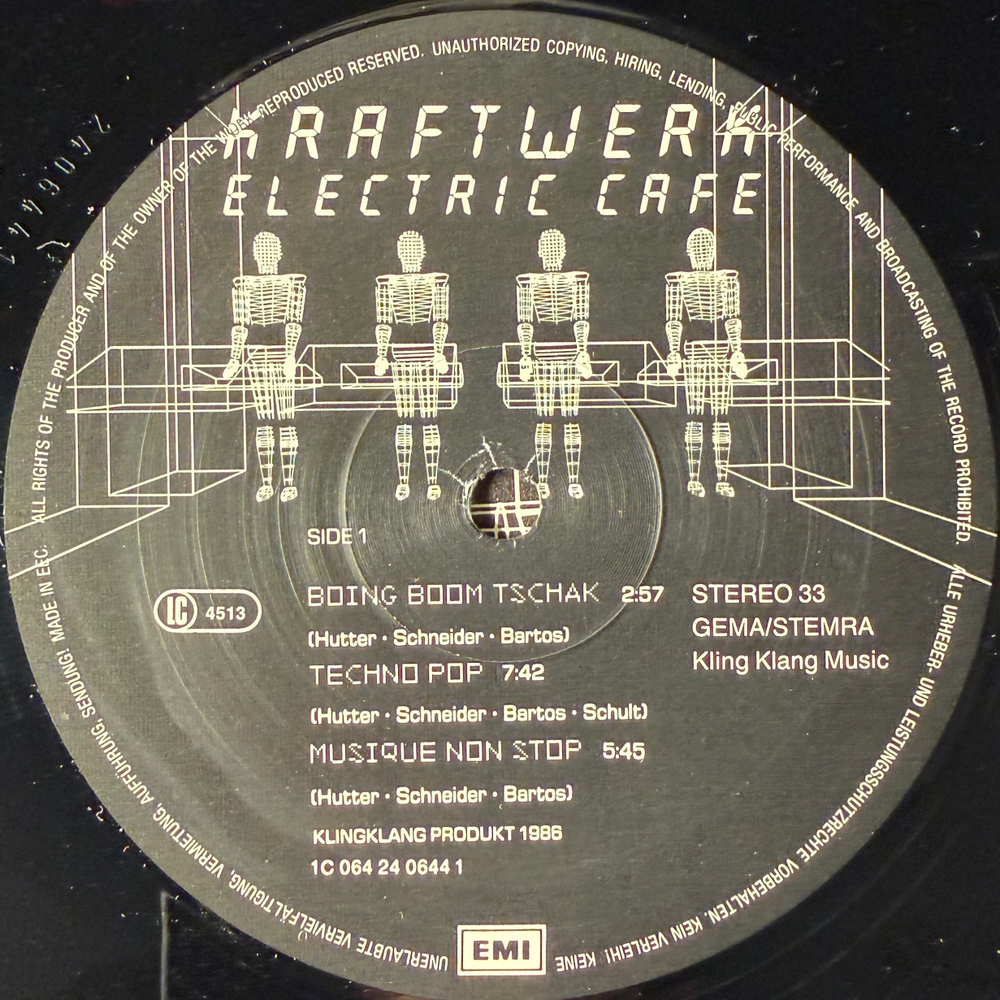 Kraftwerk ‎– Electric Cafe (Европа 1986г.)