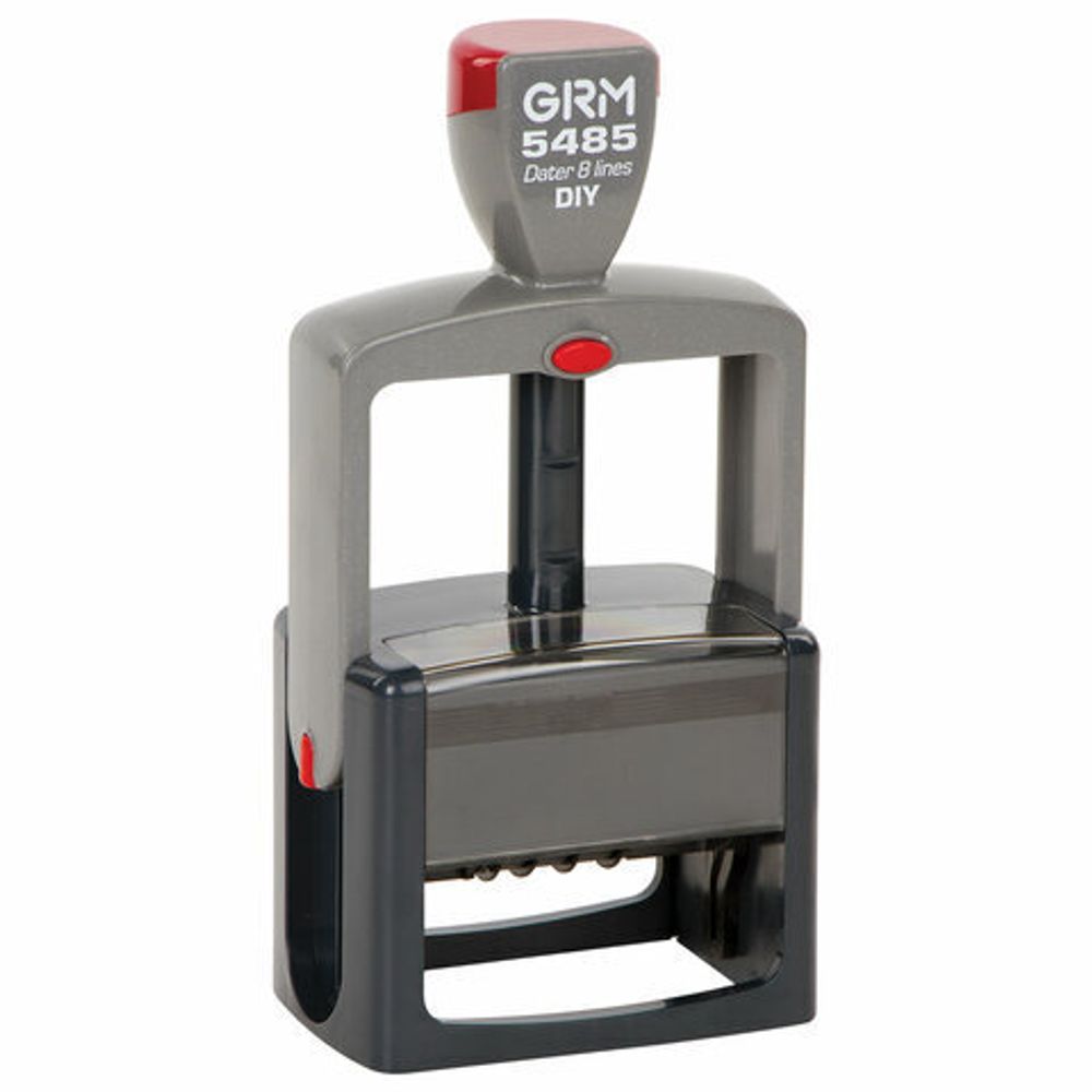 Датер самонаб. 6 строк+дата, оттиск 69х49 мм синий, GRM 5485 HUMMER,КАССА В КОМПЛЕКТЕ, 112000120